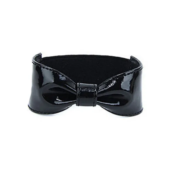 Detachable PU Leather Bow Shoe Strap Band