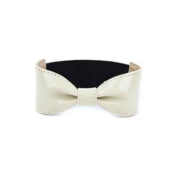 Detachable PU Leather Bow Shoe Strap Band