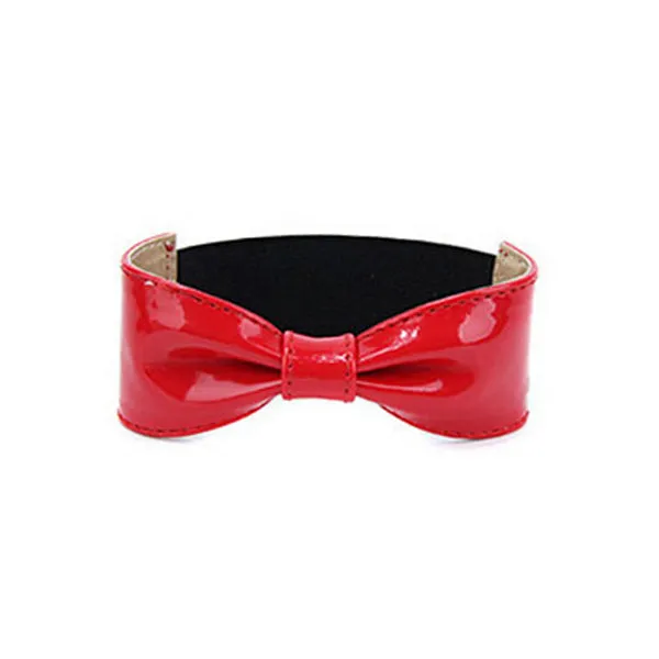 Detachable PU Leather Bow Shoe Strap Band