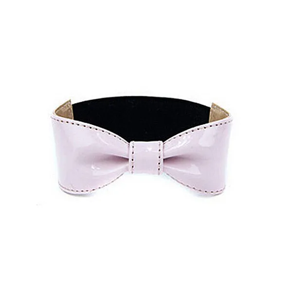 Detachable PU Leather Bow Shoe Strap Band