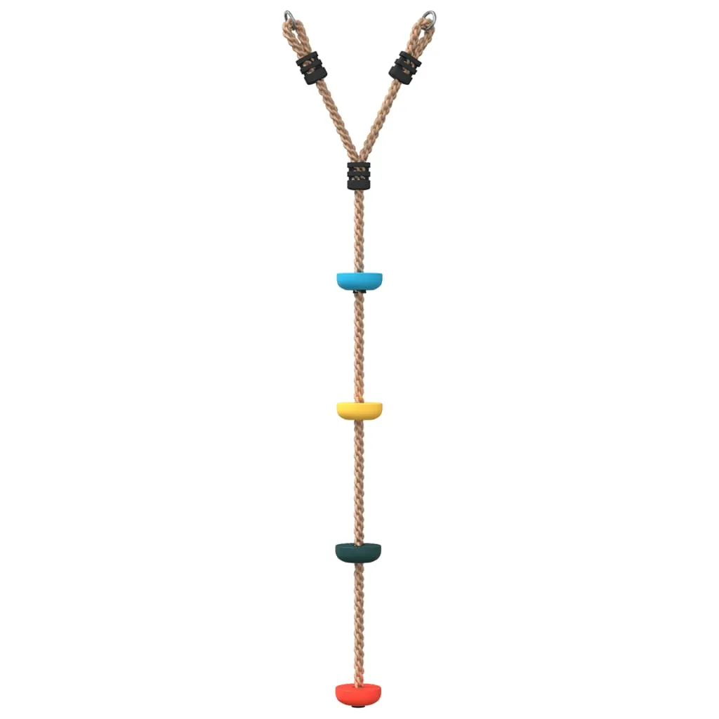 Disc Rope Swing for Kids with 4 Treads Multicolour