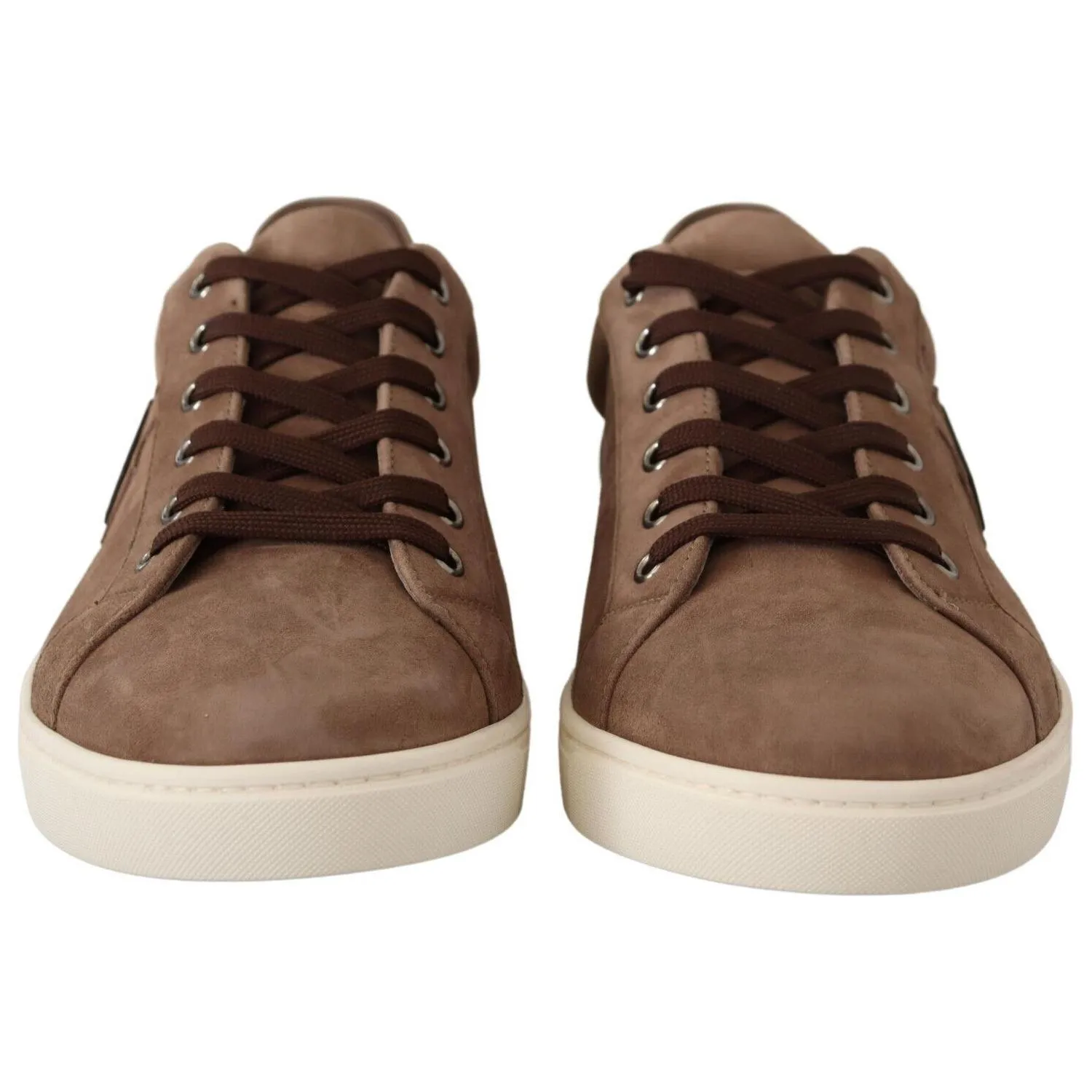 Dolce & Gabbana Elegant Brown Leather Sneakers for Men