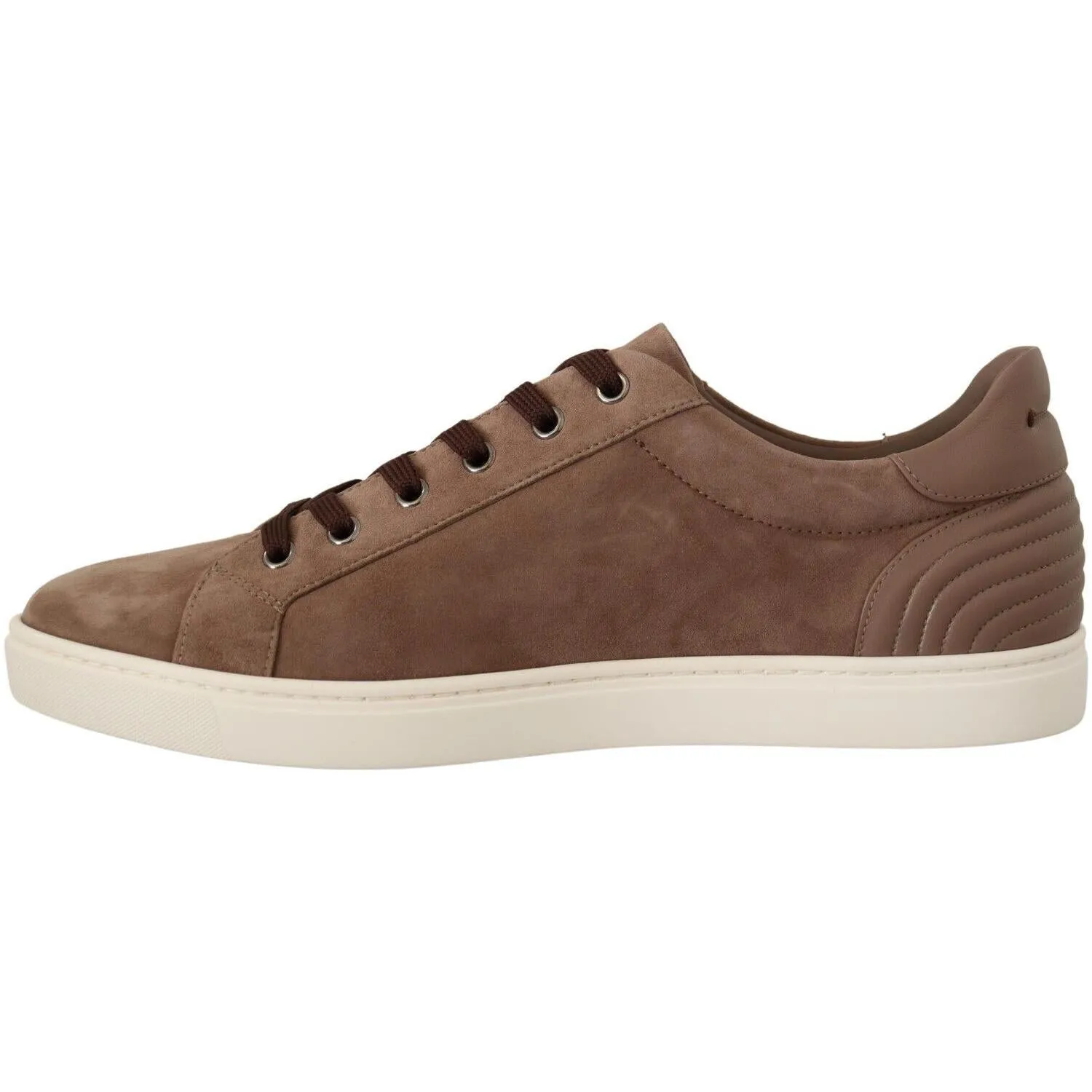 Dolce & Gabbana Elegant Brown Leather Sneakers for Men