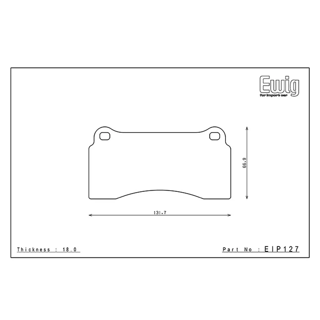 ENDLESS EIP127MA45B Brake Pads MA45B for FERRARI F40 / F50 / AUDI R8 (V8/V10) / LAMBORGHINI Diablo / Murcielago