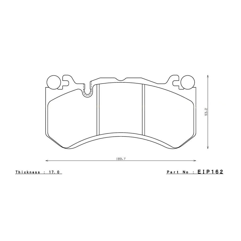 ENDLESS EIP162MA45B Front Brake Pads MA45B for AUDI RS6 (C7) / MERCEDES-BENZ C63 AMG (W205) / AMG GT (W190)