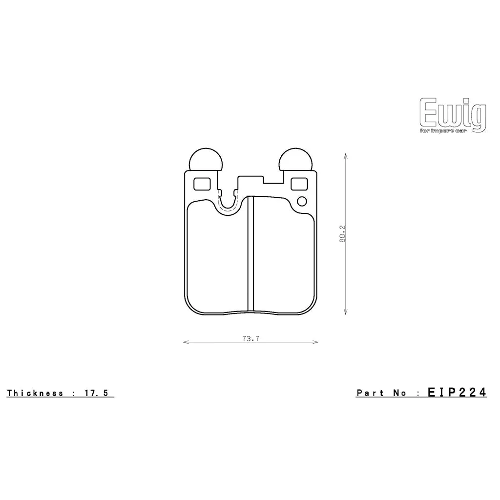 ENDLESS EIP224MA45B Rear Brake Pads MA45B for BMW M2 (F87) / M3 (F80) / M4 (F82)