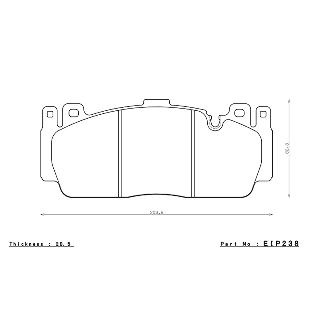 ENDLESS EIP238MA45B Front Brake Pads MA45B for BMW M5 (F10) / M6 (F12 / F13) / M2 (F87) Competition