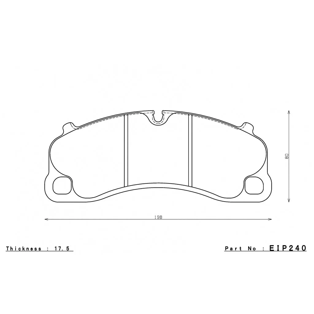 ENDLESS EIP240MA45B Front Brake Pads MA45B for PORSCHE 911 GT3 / GT3RS / Turbos S / Carrera GTS (991)