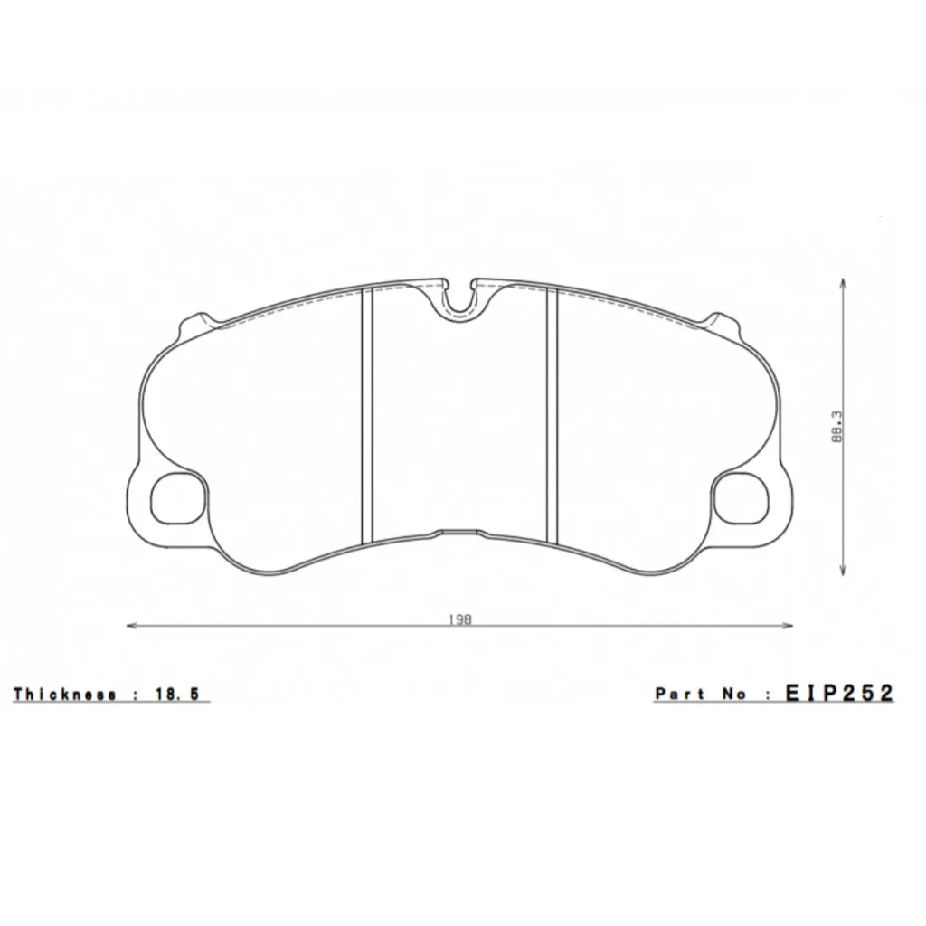 ENDLESS EIP252MA45B Front Brake Pads MA45B for PORSCHE 911GT3 / GT3RS / Turbo S (991) PCCB