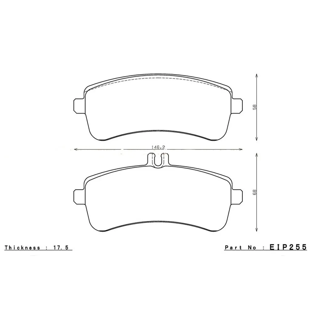 ENDLESS EIP255MA45B Rear Brake Pads MA45B for MERCEDES-Benz SL65 AMG / GT AMG / C63 AMG