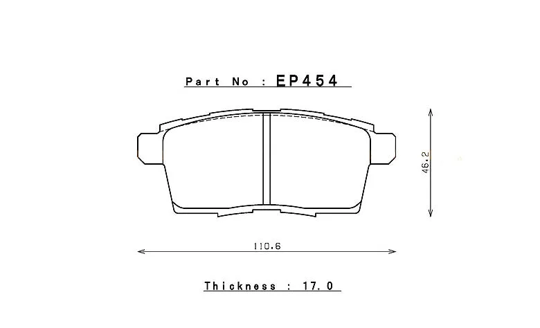 ENDLESS EP454MA45B Rear brake pads MAZDA CX-7 (07-12)