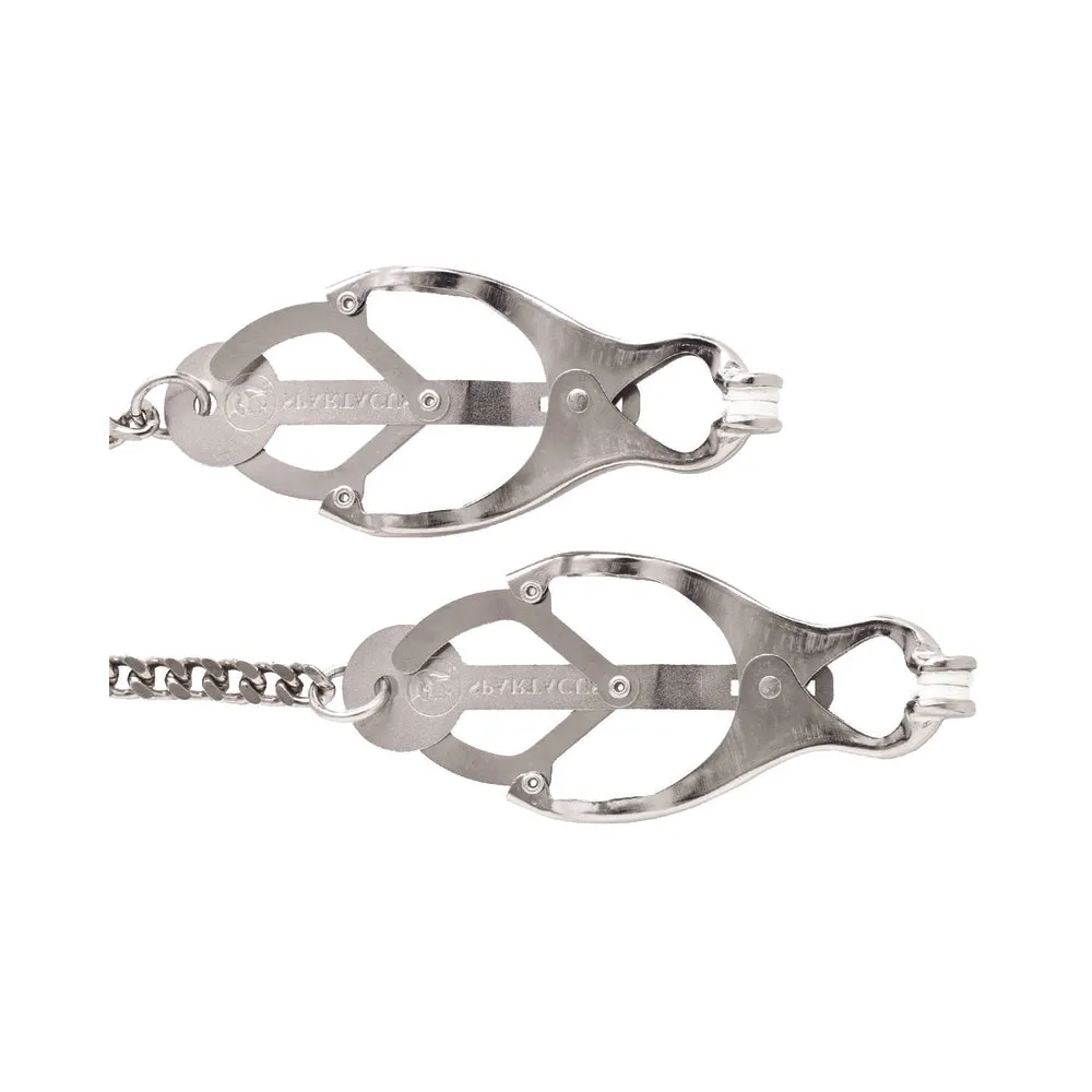 Endurance Butterfly Nipple Clamps with Jewel Chain