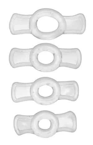 Endurance Clear 4 Ring Penis Set