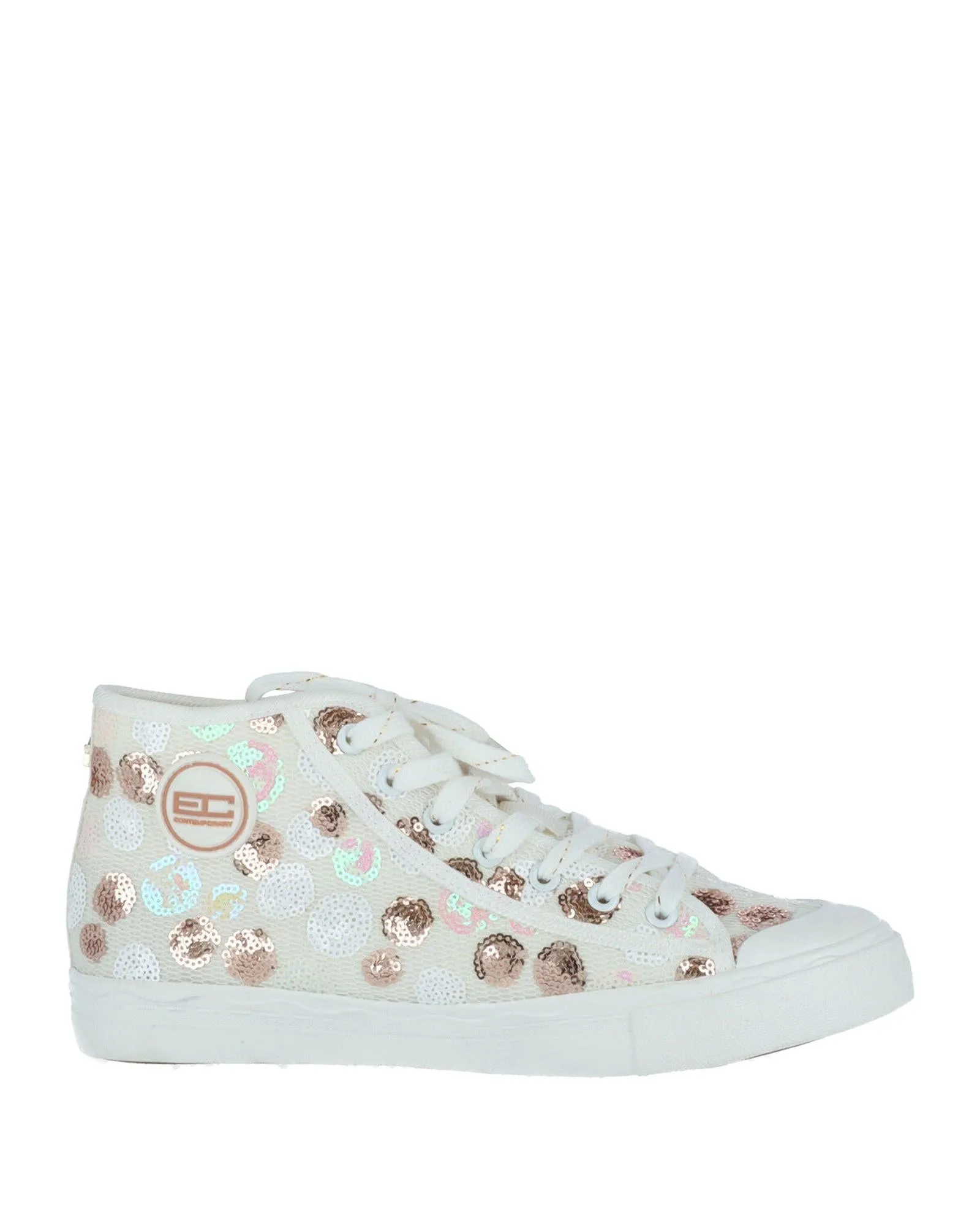 Enrico Coveri Womens Sequined Sneaker