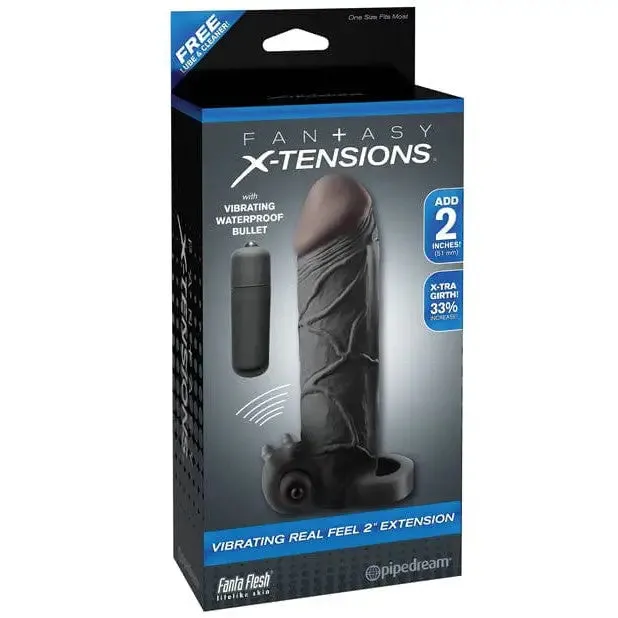 Fantasy X-tensions Vibrating Real Feel Extension W/ball Strap