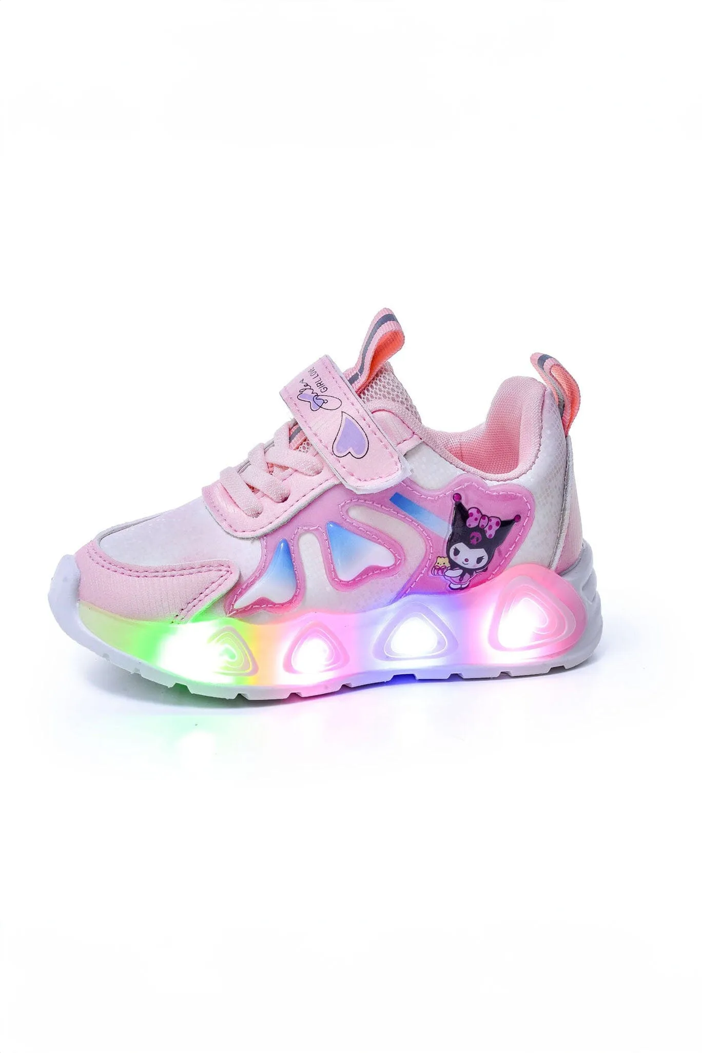 Girl's Cartoon Design LED Light-Up Sneakers