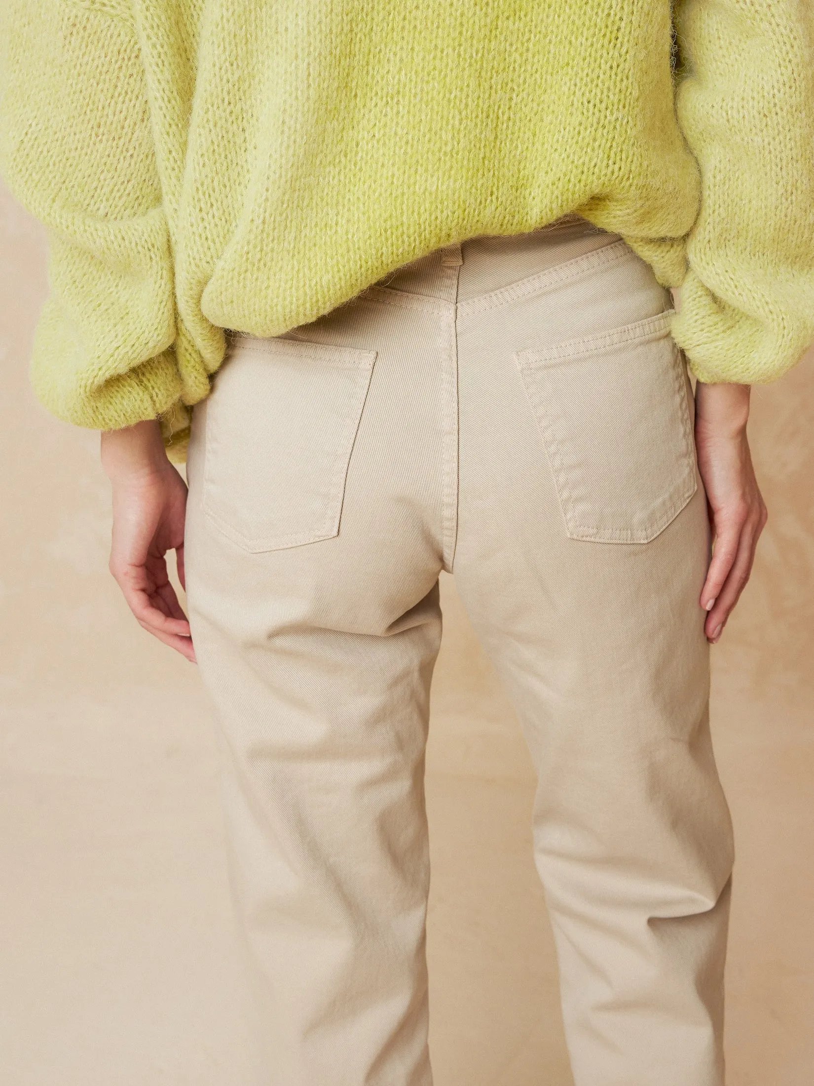 Harry Crop Pants Light Beige