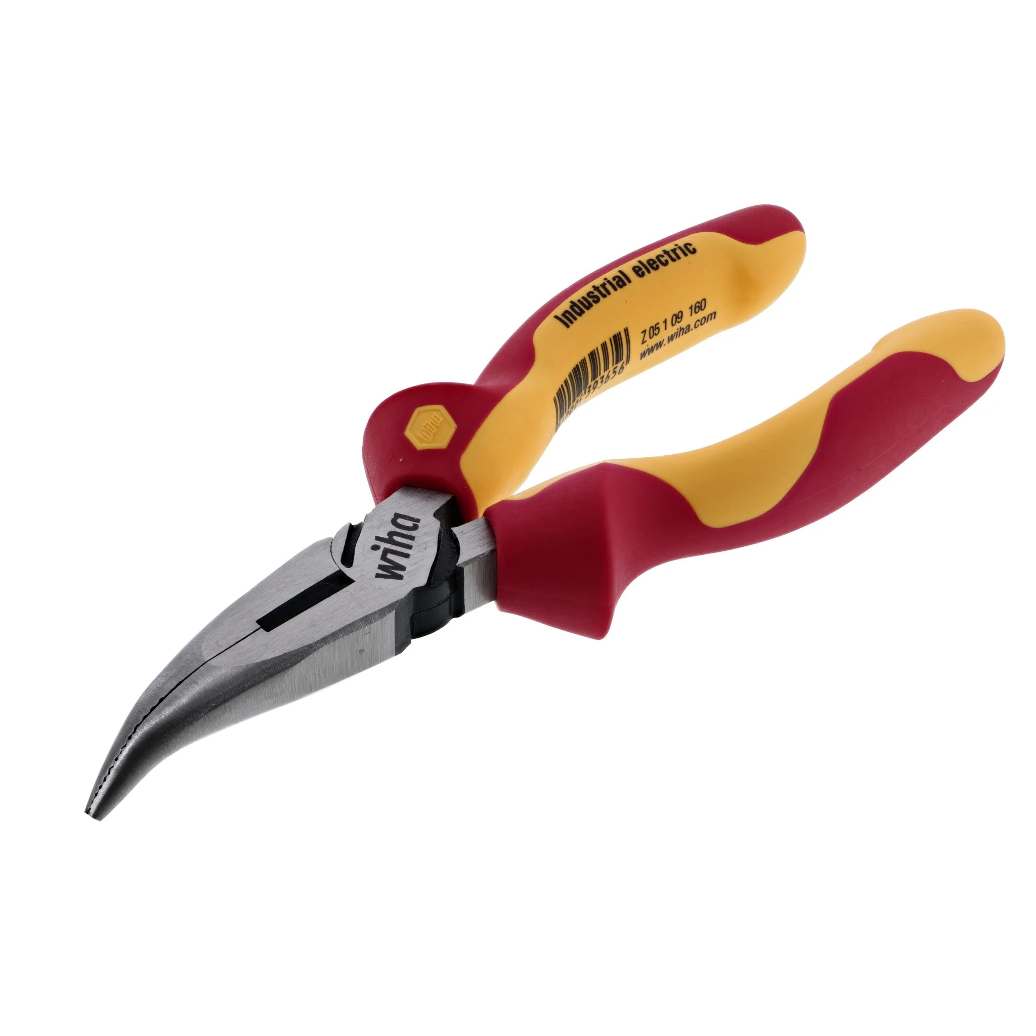 Insulated Bent Nose Pliers 6.3"