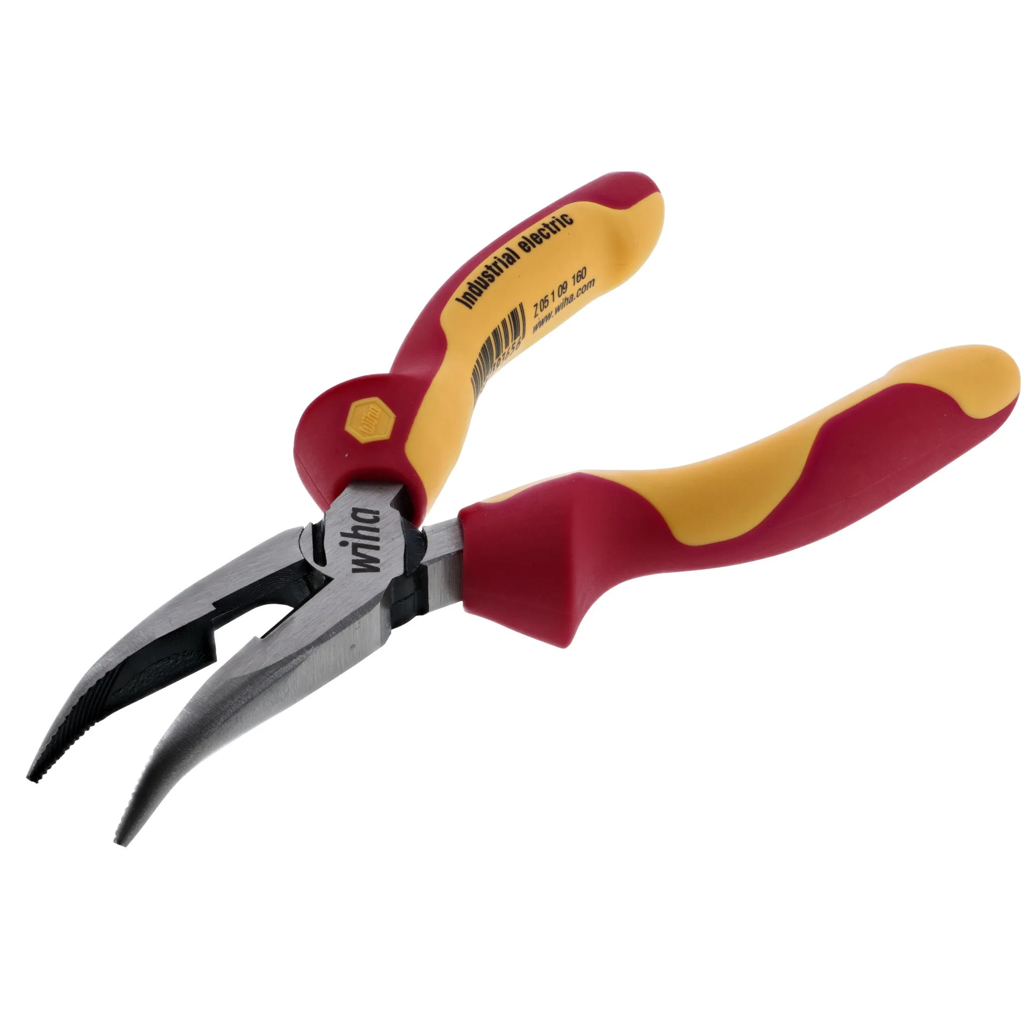 Insulated Bent Nose Pliers 6.3"