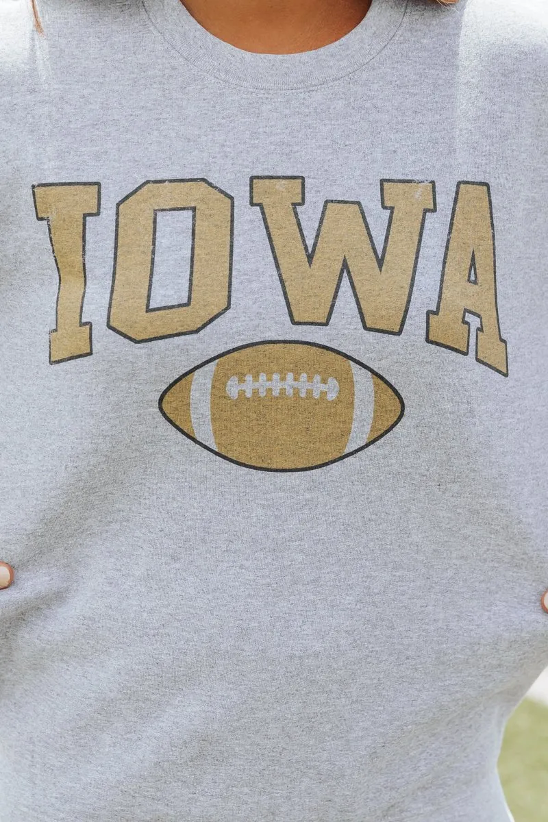 Iowa Grey Graphic Sweatshirt - FINAL SALE