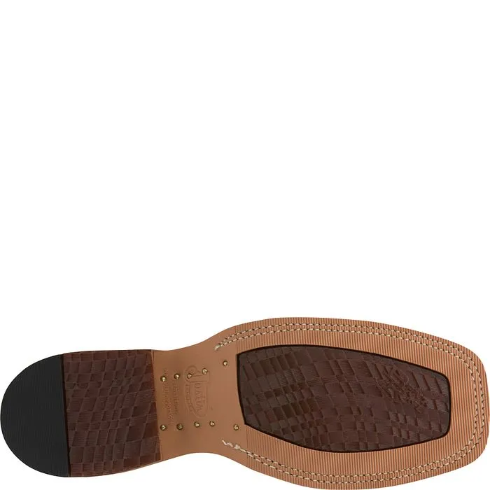 JUSTIN MENS CADDO COGNAC DAMINANA : BR776