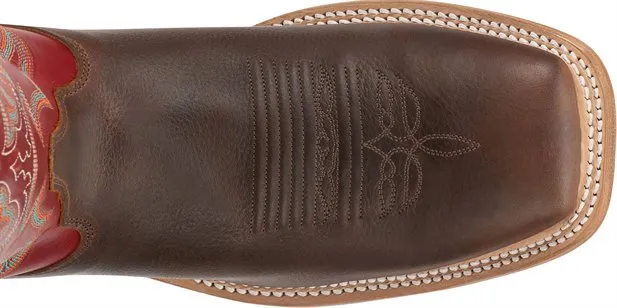 JUSTIN MEN'S ROUGH RIDER TABACCO WESTERN BOOT - BR737