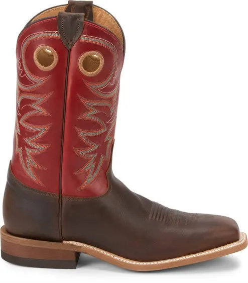 JUSTIN MEN'S ROUGH RIDER TABACCO WESTERN BOOT - BR737