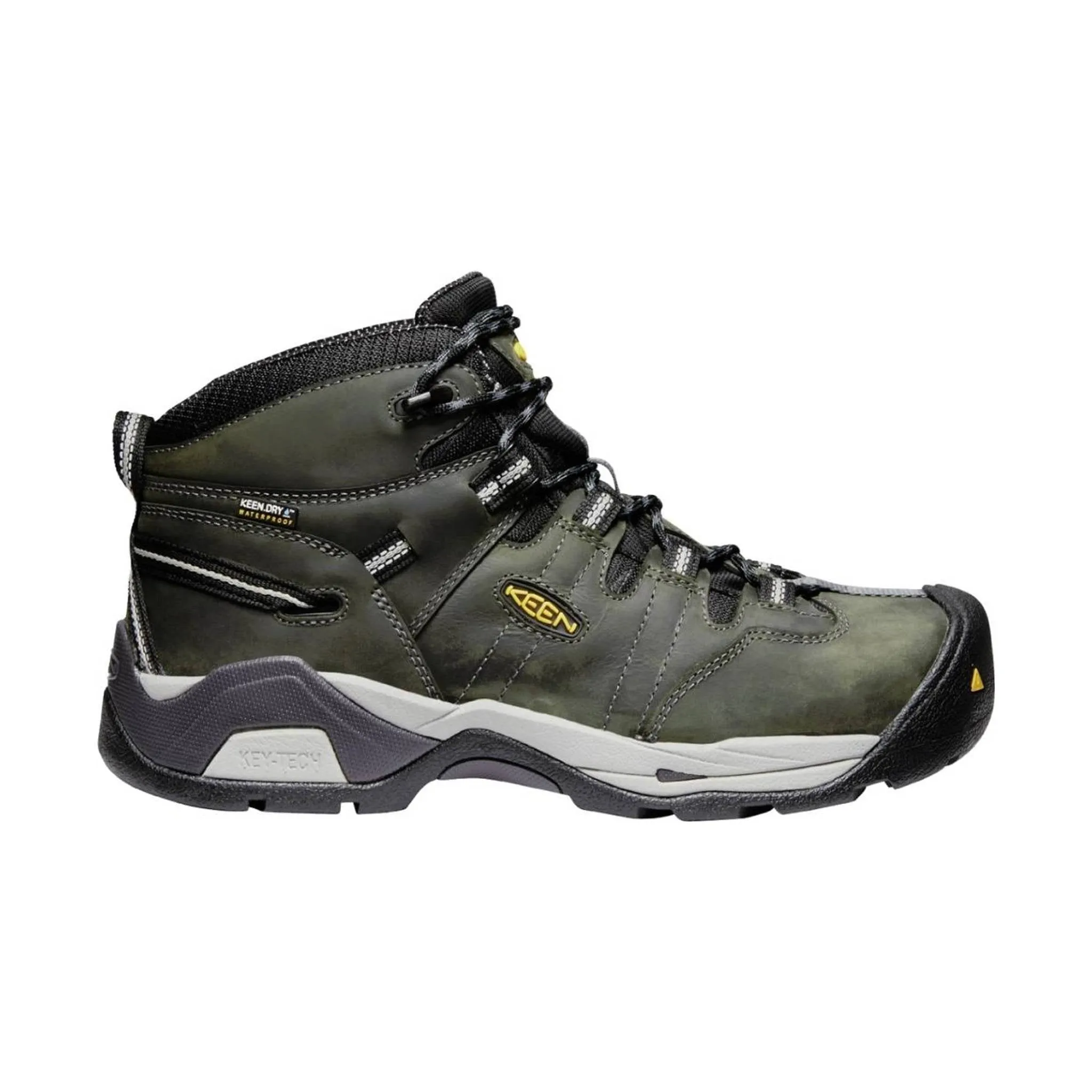 KEEN Utility Men's Detroit XT Waterproof Boot Steel Toe Work Boot - Magnet/Paloma FINAL SALE!