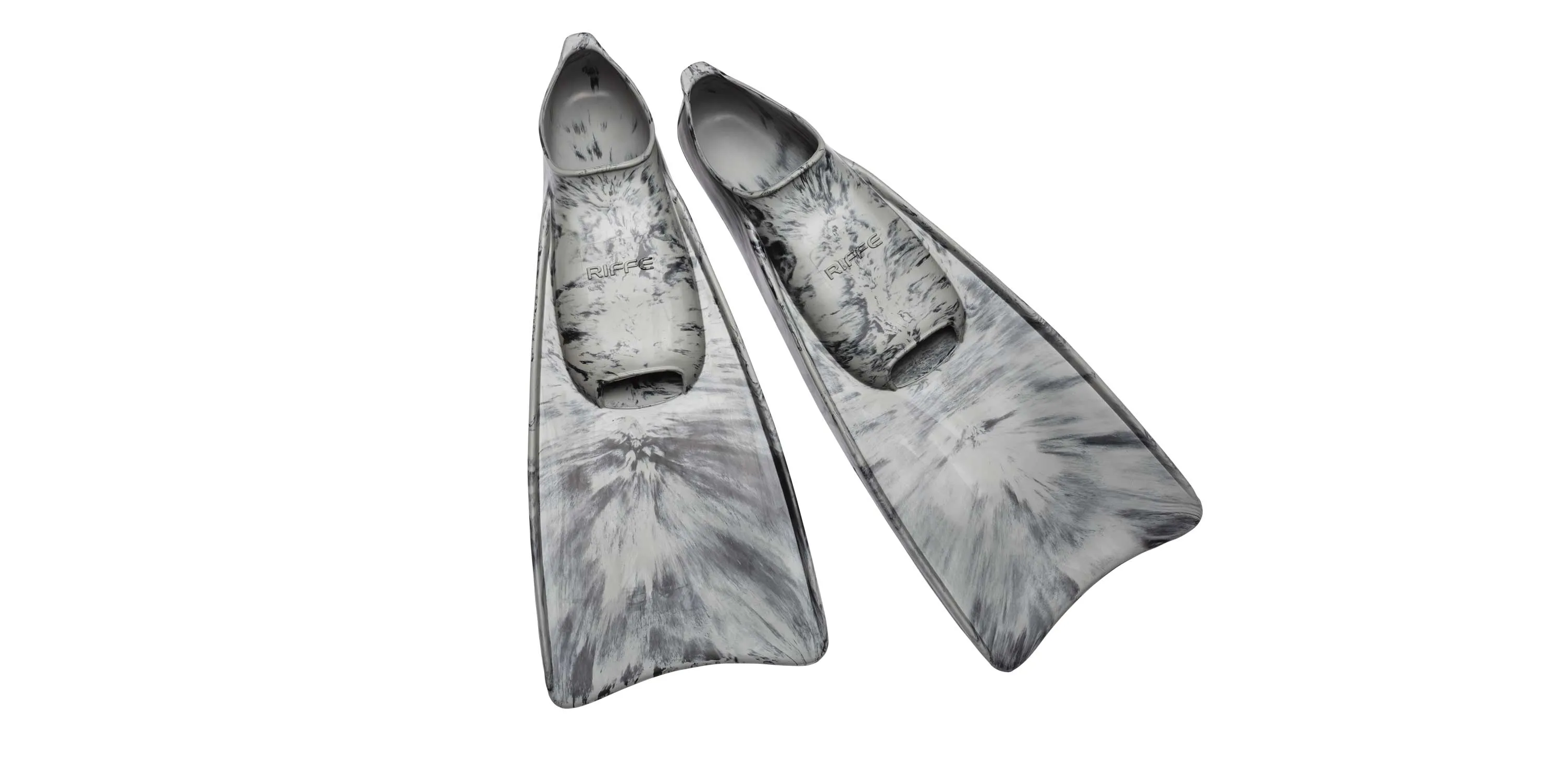 Kicks Rubber Swim Fins - Storm Grey / Black Swirl