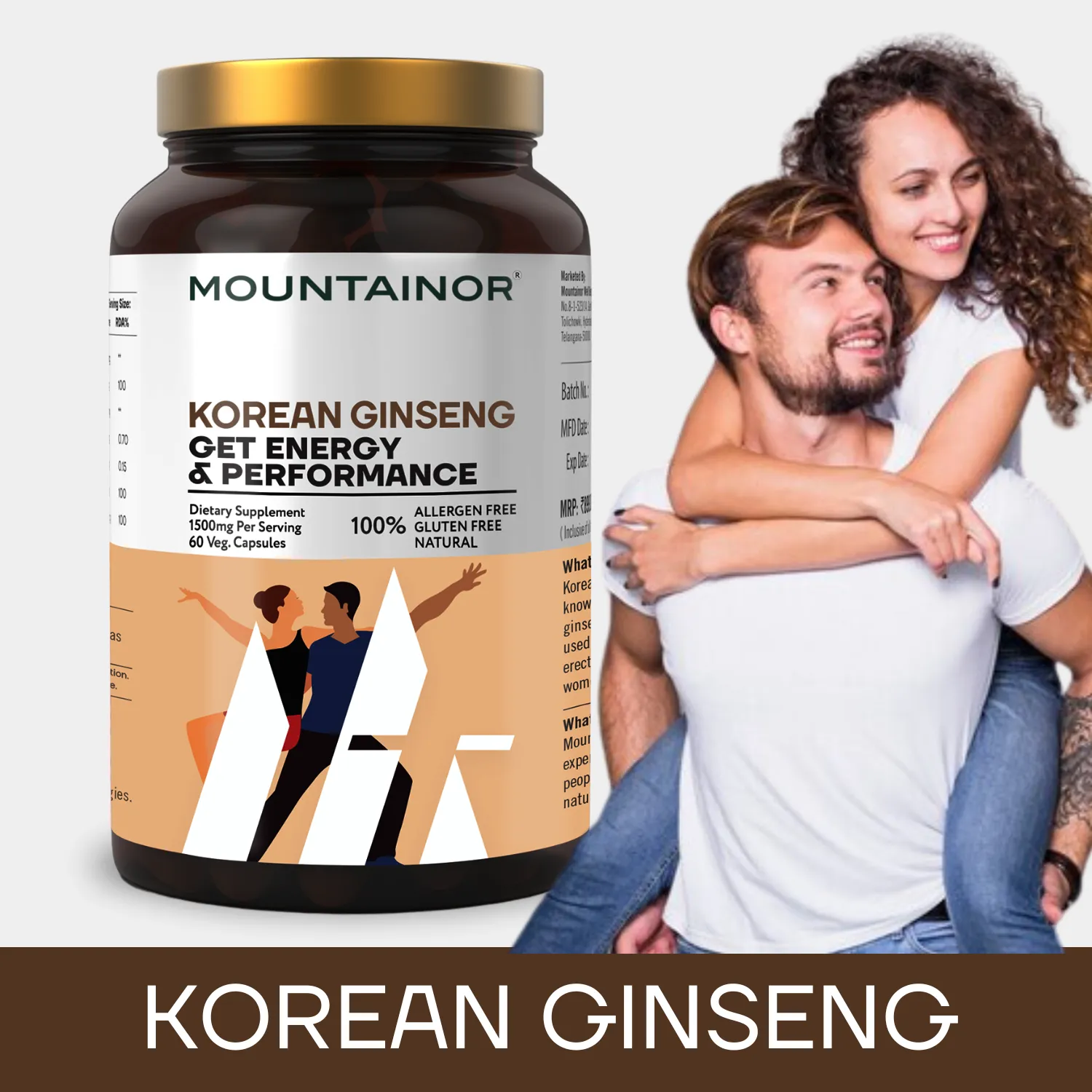 Korean Ginseng Root Extract Capsules🚀for Stamina & Stress Relief