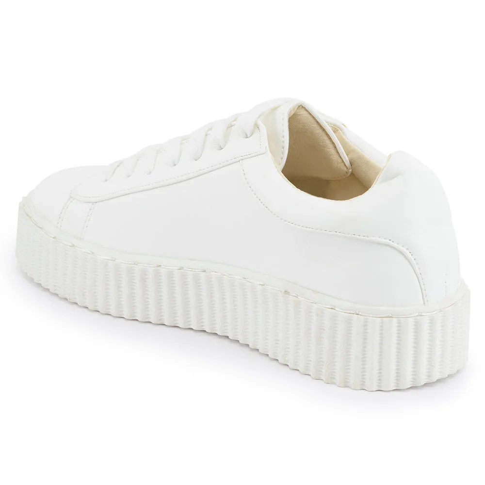 Lace Up Flatform Creeper