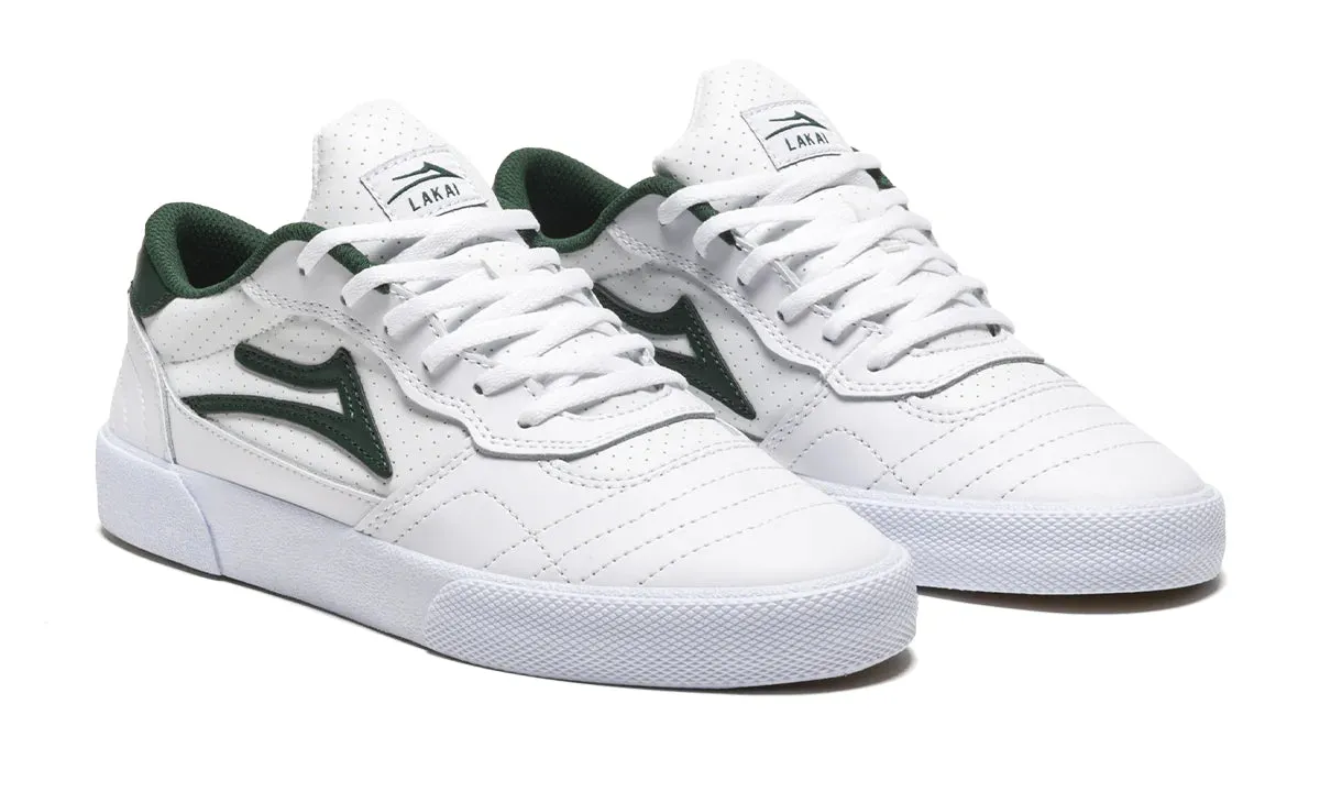 LAKAI Cambridge Shoes White/Pine Leather