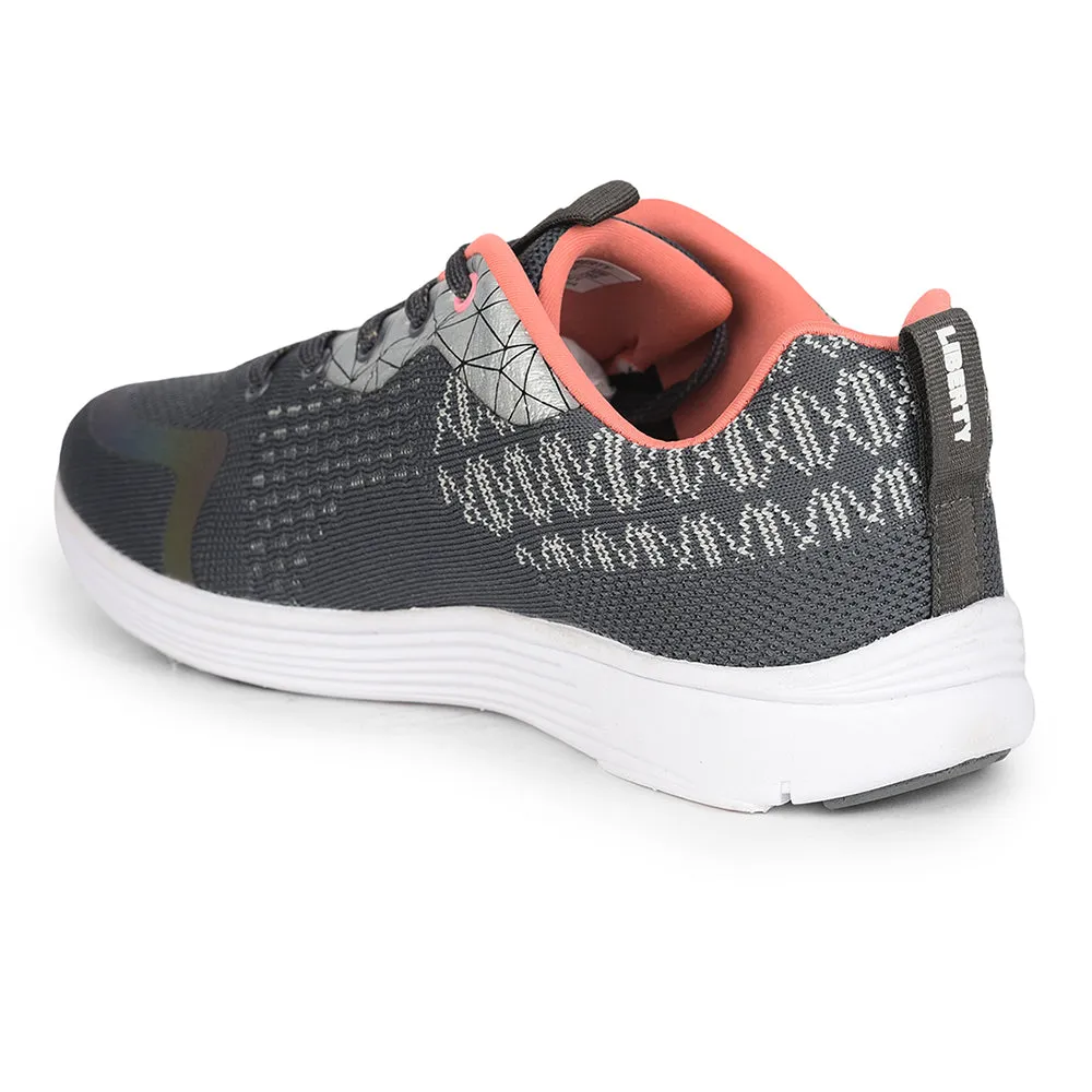 Leap7x Lacing Sports Shoes For Ladies (Grey) NYLA By Liberty