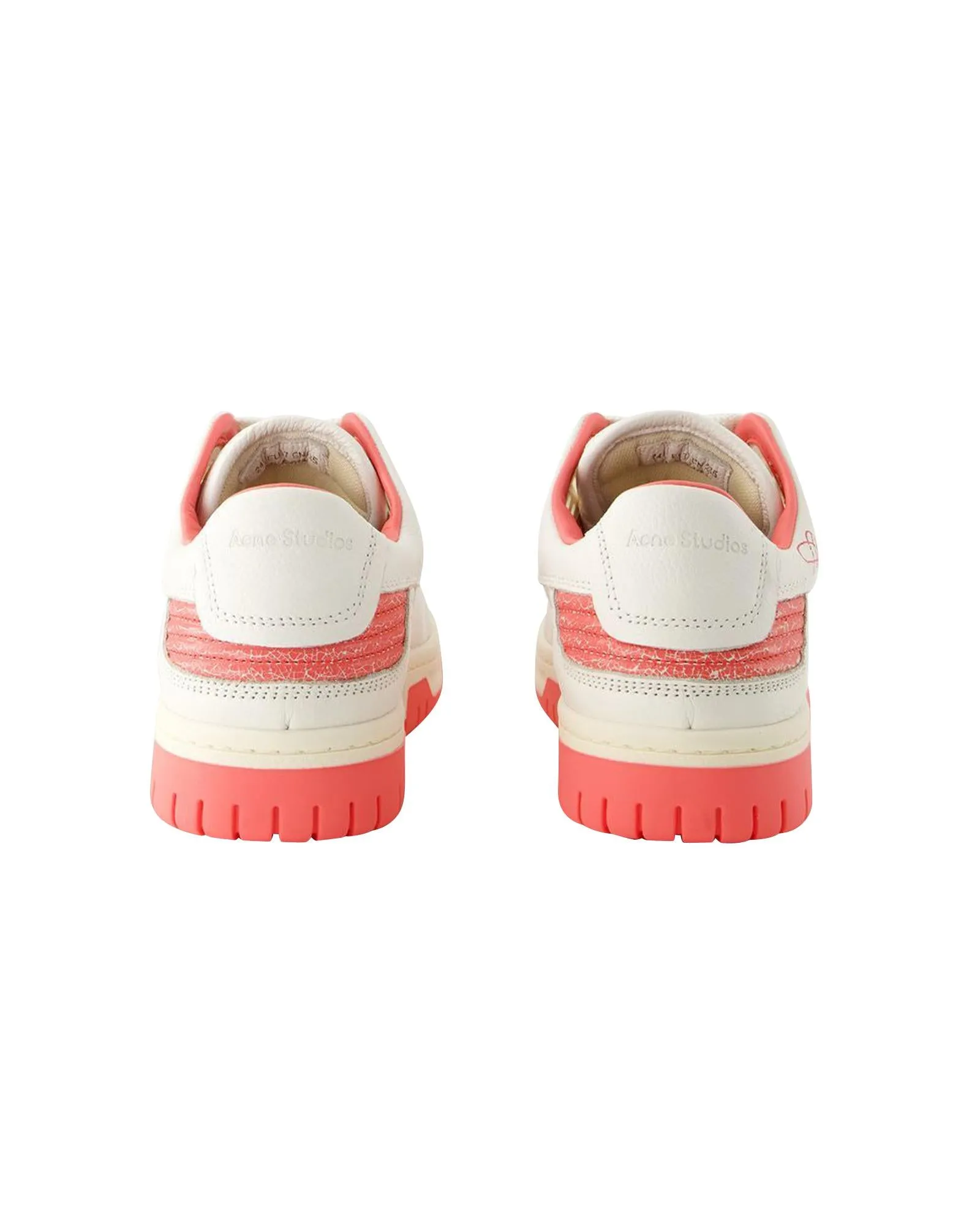 Low Pop Leather Sneakers - Round Toe