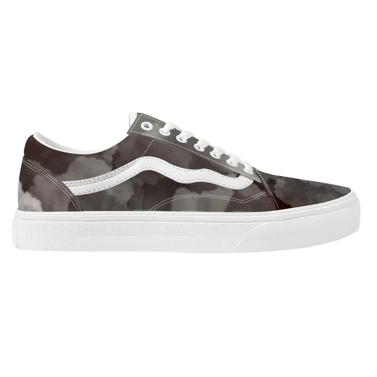 Low Top Flat Sneaker-Grey Skys