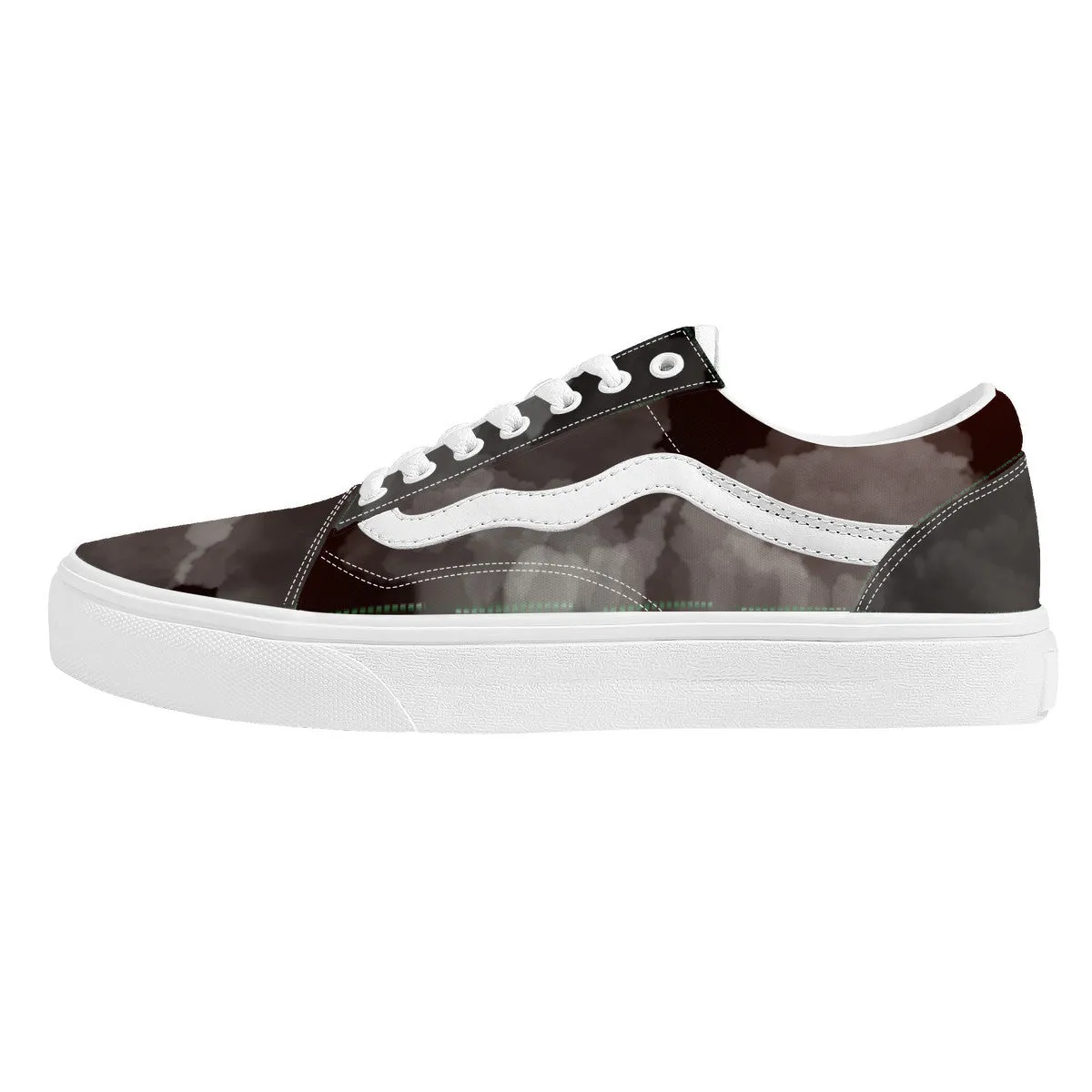 Low Top Flat Sneaker-Grey Skys