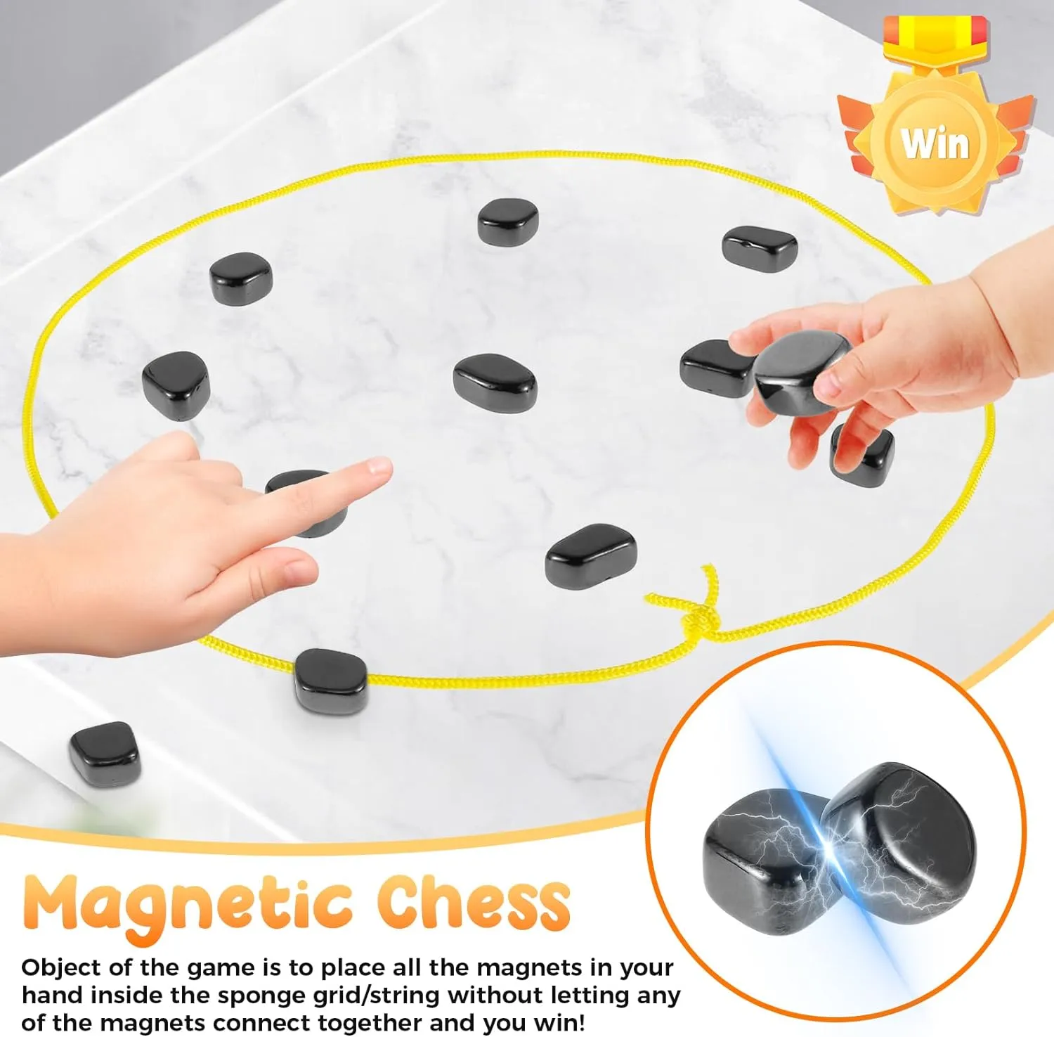 Magnetic  Stones Battle  Chess Game