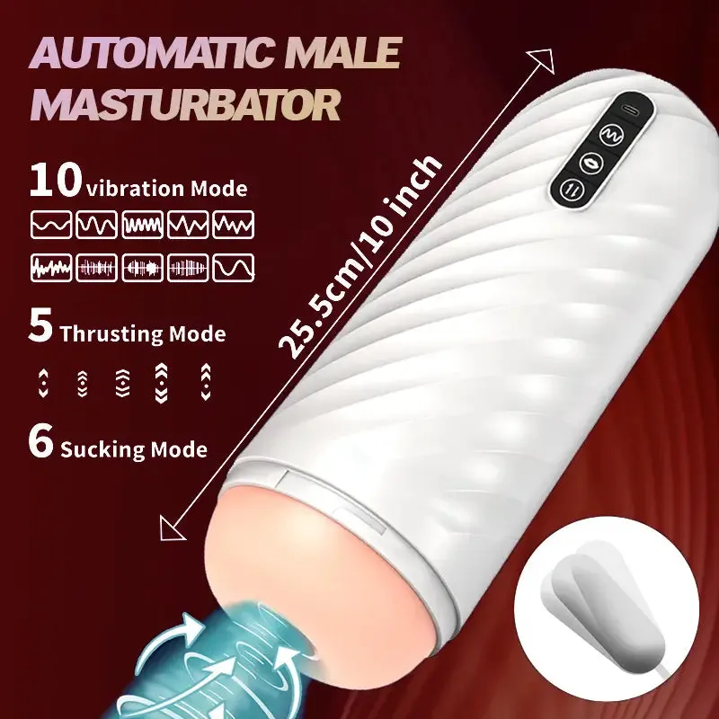 Male Telescopic Sucking Vibrating Masturbation Cup