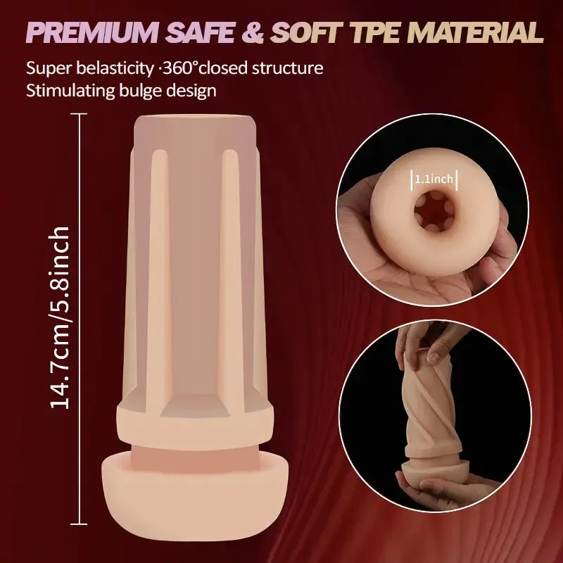 Male Telescopic Sucking Vibrating Masturbation Cup