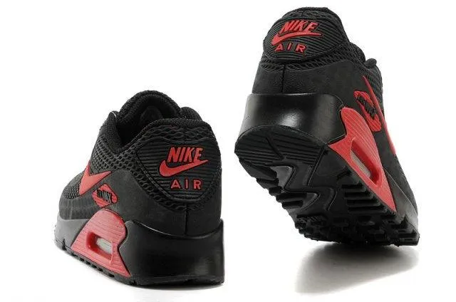 Max 90 Black Red Mens Running Shoes