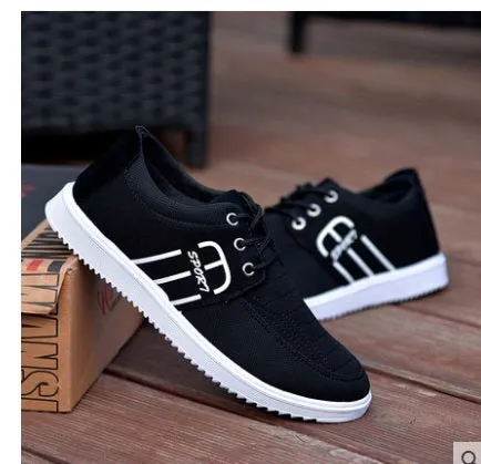 Men Canvas Shoes Trend Lace