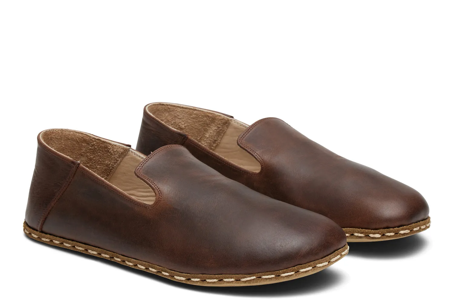 Men's Barefoot Grounding Slip-on Shoes / Coffee by Raum