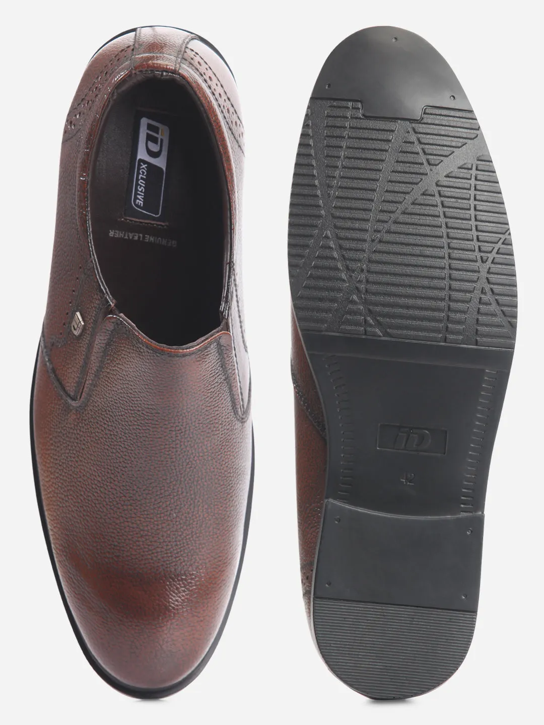 Men's Brown Comfort fit Round Toe Slip On (ID2218)