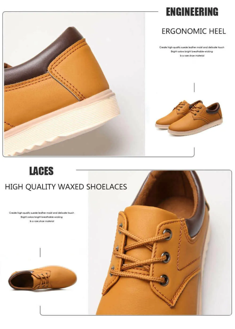 Mens Casual Flat Oxford Sneakers