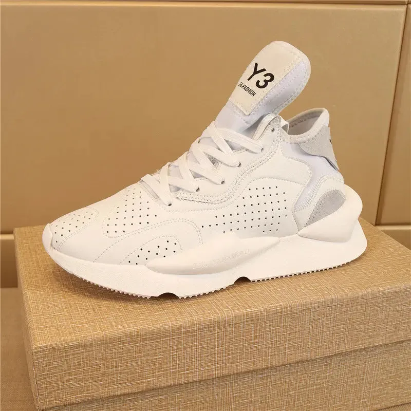 Men's Casual Leather Running Sneakers