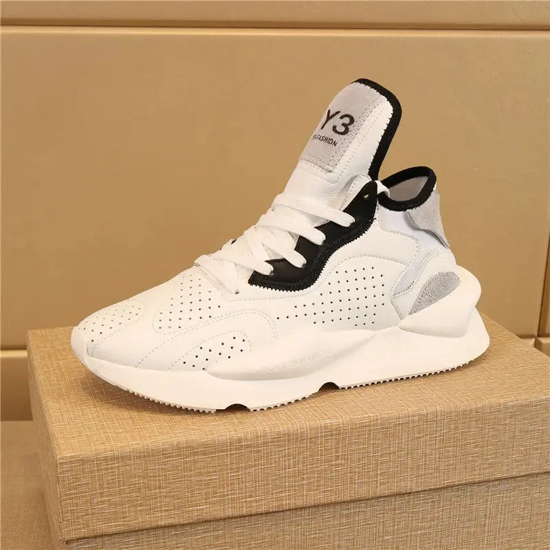 Men's Casual Leather Running Sneakers