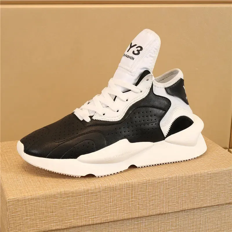 Men's Casual Leather Running Sneakers