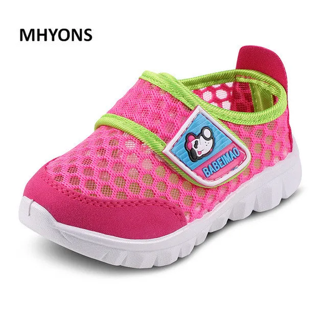 MHYONS 2017 Summer style children mesh shoes girls and boys sport shoes soft bottom kids shoes comfort breathable sneakers S1072