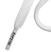 Mr Lacy Slimmies - Oval White Shoelaces - 8mm wide