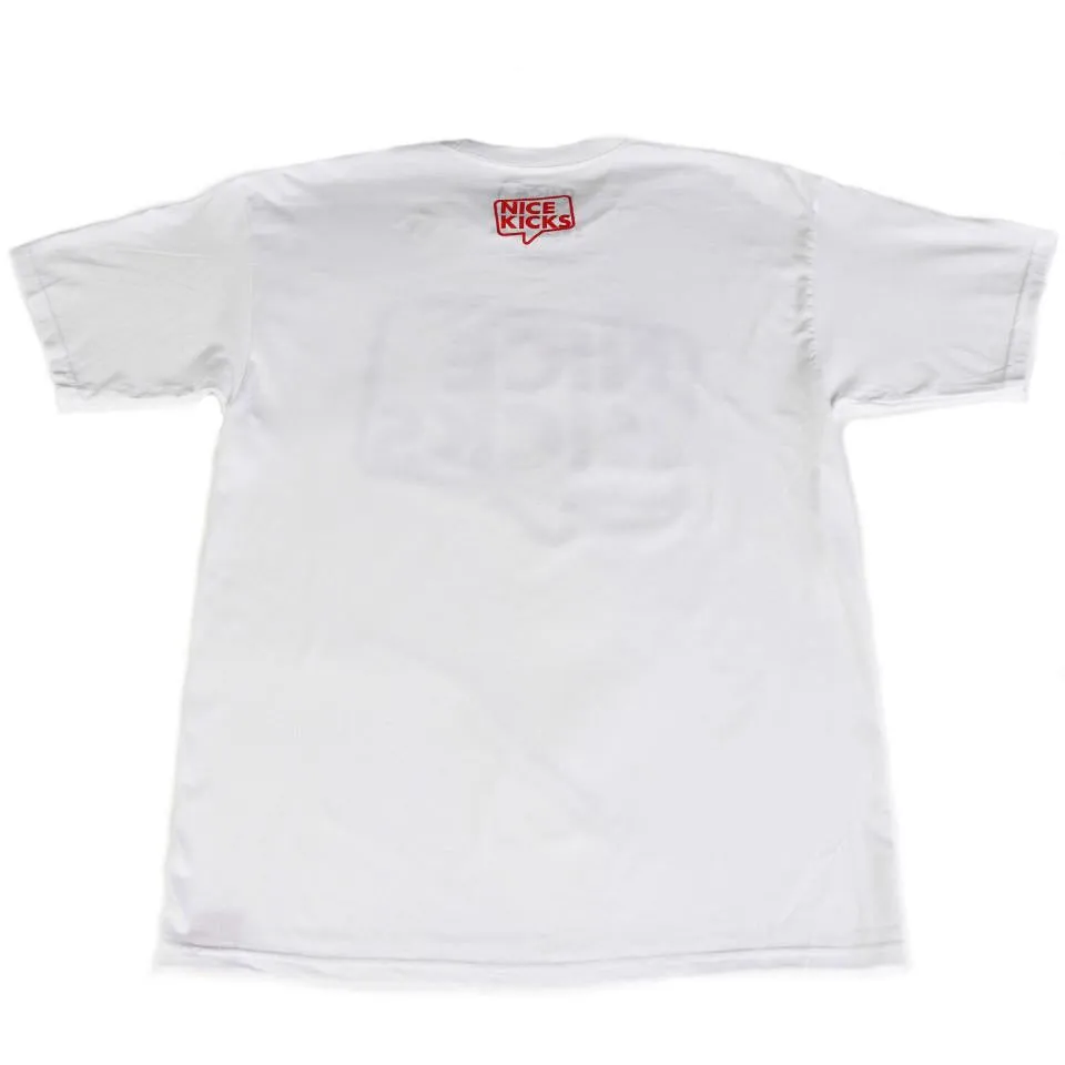 Nice Kicks Classic Outline Tee - White/Red